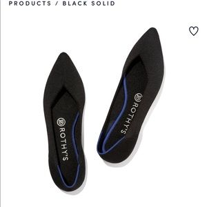 Rothy’s black pointed flats
